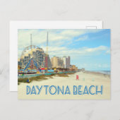デイトナビーチフロリダビーチ写真 ポストカード (正面/裏面)