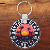 デイトナビーチフロリダレトロサンセットお土産80s キーホルダー (裏面)