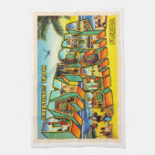 デイトナビーチフロリダ州(FL)大文字はがき キッチンタオル (縦)