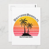 デイトナビーチレトロサンセットパームズ ポストカード (正面/裏面)