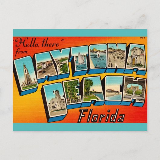 デイトナビーチ フロリダ ポストカード (正面)