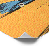 デイトナビーチ，フロリダ – ラージレターのシーン ポスター (角)