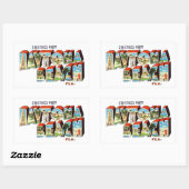 デイトナビーチFL 長方形シール (シート)