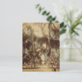 デイトナ葉書の銀色のドレープ ポストカード (スタンド正面)