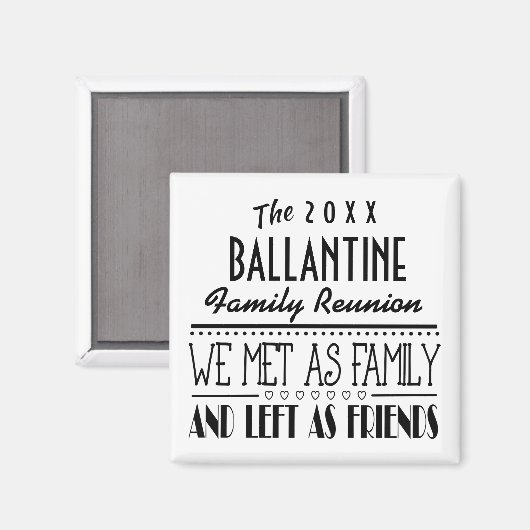 デイトファミリー懇親会フレンズお土産ギフト マグネット (正面/裏面)