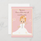 デイトベビーガールを保存スペインの セーブザデート (正面/裏面)