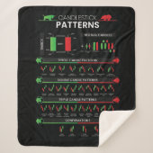 デイトレーダーの株式市場の投資家チャートろうそく シェルパブランケット (正面)