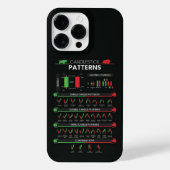 デイトレーダーの株式市場の投資家チャートろうそく iPhoneケース (裏面)