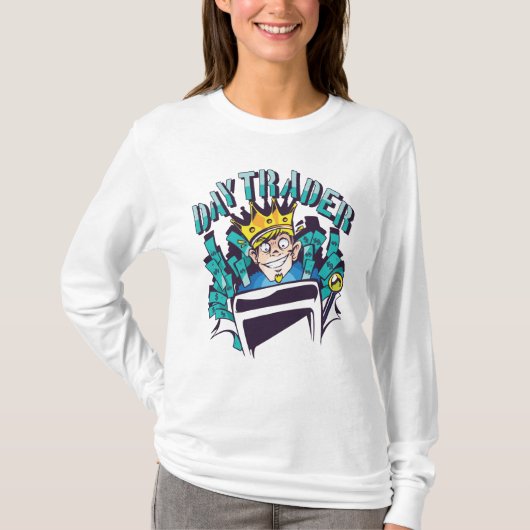 デイトレーダーへのギフトアイデア Tシャツ (正面)