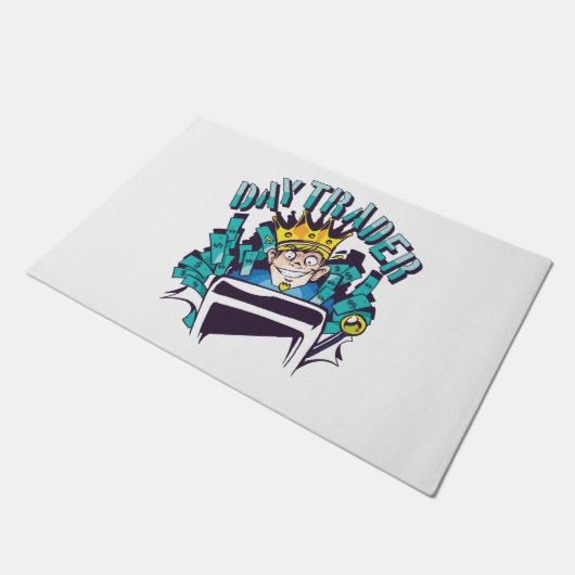 デイトレーダーギフトアイディア ドアマット (アングル)