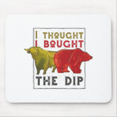 デイトレーダーギフト – ブルとクマの引用文 マウスパッド (正面)