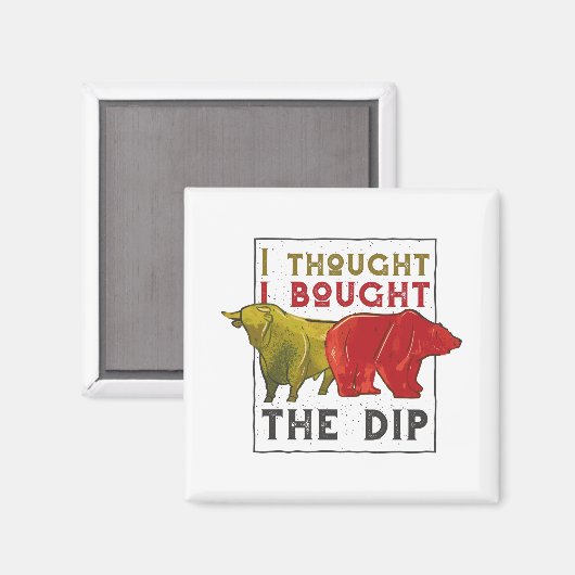 デイトレーダーギフト – ブルとクマの引用文 マグネット (正面/裏面)