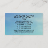 デイトレーダー風光明媚なバッファローの背景 名刺 (裏面)