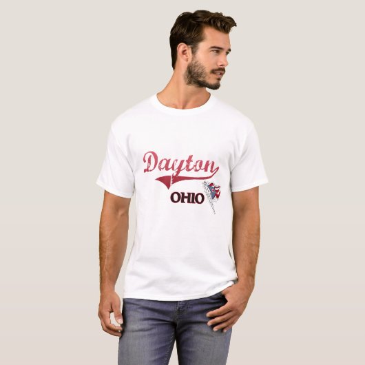 デイトンオハイオ州都市クラシック Tシャツ (正面フル)