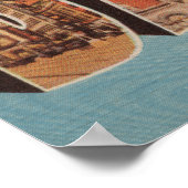 デイトン、オハイオ大レターシーンデイトン、OH ポスター (角)