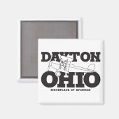 デイトン・オハイオ・アート – Aviation Desigの発祥の地 マグネット (正面/裏面)