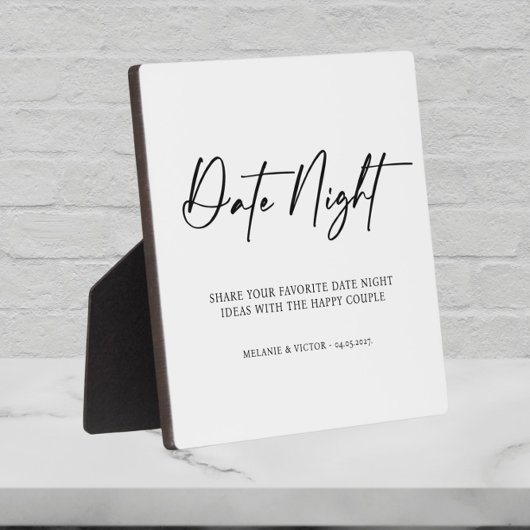 デイト結婚ナイト フォトプラーク