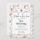 デイドクターハート登録ナースRn 30th誕生日 招待状 (正面)