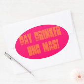 デイドリンカーウノマス 楕円形シール (封筒)