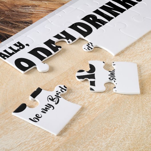 デイドリンクの口実 – ブリッおもしろいドメイドの提案写真 ジグソーパズル (側面)