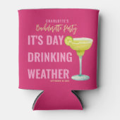 デイドリンクの天気 ホットピンク ブライズゲットパーティー 缶クーラー (正面)