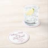 デイドリンク – 彼女のために！ by Jeff Willis Art Flask ラウンドペーパーコースター (インサイチュ)