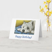 デイドリーミングウェスティー カード (黄色い花)