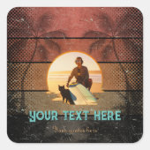 デイドリーミングクールトロピカルエスケープカスタム スクエアシール (正面)