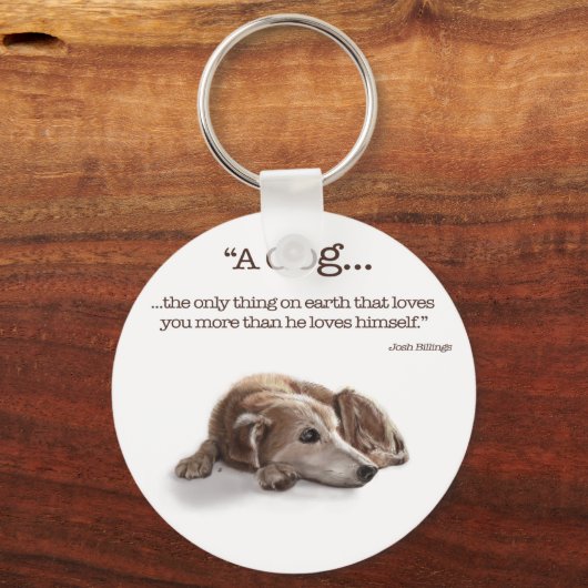 デイドリーミングドッグイラストレーション キーホルダー (正面)