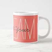 デイドリームコー感動的ラル&クリーム引用文スクリプト ジャンボコーヒーマグカップ (右)