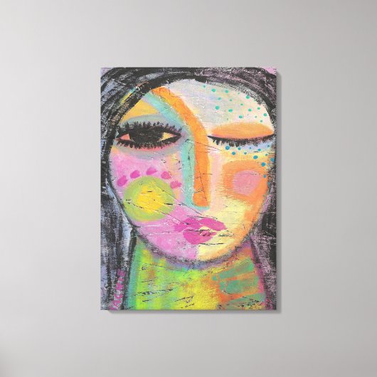 デイドリーム抽象芸術絵画アクリルOSBボード キャンバスプリント (正面)