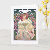 デイドリーム(春)、ミュシャ カード (黄色い花)