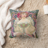 デイドリーム(春)、ミュシャ クッション (ブランケット)