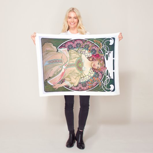 デイドリーム(春)、ミュシャ フリースブランケット (インサイチュ)