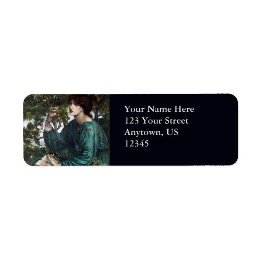 デイドリームbyダンテガブリエルロセッティ ラベル (正面)