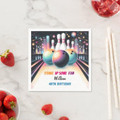 デイネオンボーイキッズチームイベントボーリング21st誕生日 スタンダードカクテルナプキン (インサイチュ)