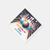 デイネオンボーイキッズチームイベントボーリング21st誕生日 スタンダードカクテルナプキン (角)