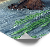 デイノシェイルスとガリミムスプリント ポスター (角)