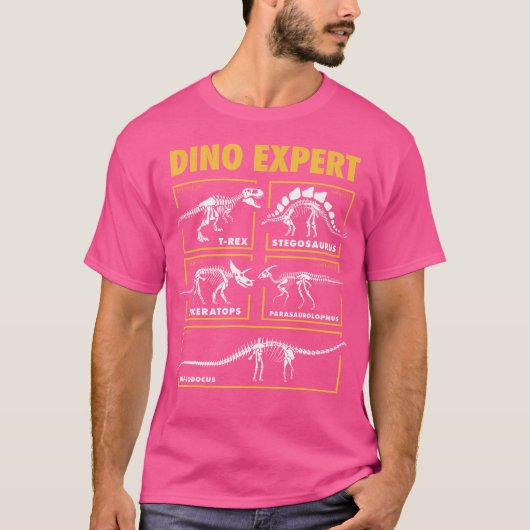 デイノ専門家の未来古生物学者の恐竜の化石 Tシャツ (正面)