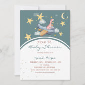 デイノ航空宇宙スターズベイビーシャワー駆動 招待状 (正面)