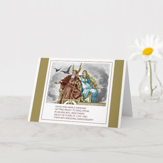 デイビッドとマルラマンガン48周年記念カード カード (小さな植物)