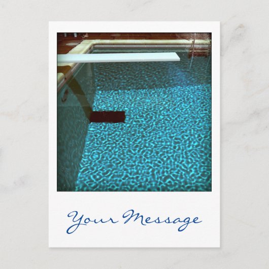 デイビッドのプール0916カスタムコンピュータ3dアートポストカード ポストカード (正面)
