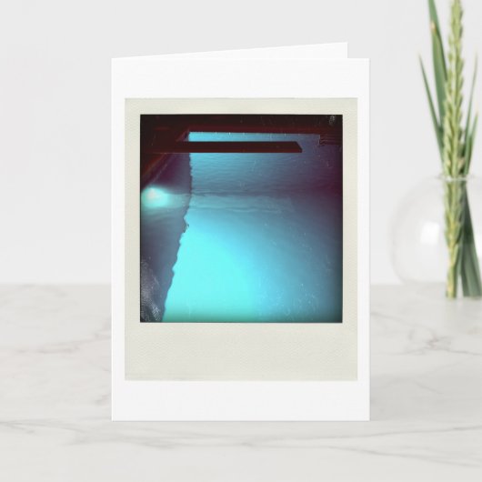 デイビッドのプール09d07 3dコンピュータアートカード カード (正面)