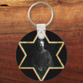 デイビッドのヘイレ・セラシエ星 キーホルダー (正面)