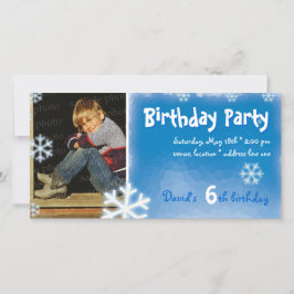 デイビッドの冬の雪の誕生日パーティーの写真