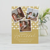 デイビッドの幾何学的な星ハヌカー金ゴールド3枚の写真 シーズンカード (スタンド正面)