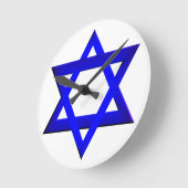 デイビッドの星時計 ラウンド壁時計 (傾斜)