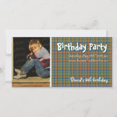 デイビッドの誕生日パーティーの写真 |スコットランドのプレイド (正面)