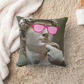 デイビッドはバラ色の眼鏡をかけている クッション (ブランケット)