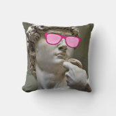デイビッドはバラ色の眼鏡をかけている クッション (正面)
